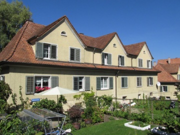 Die typischen Häuser der Gartenstadt Friesenberg