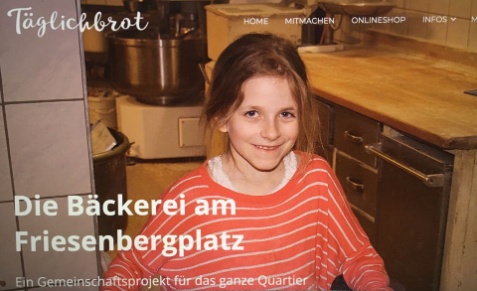 Website des Vereins «Täglichbrot am Friesenberg»