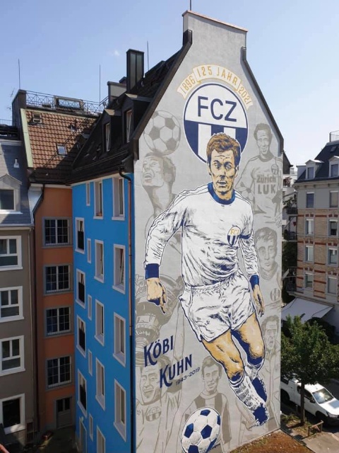 Überlebensgross: FCZ-Spieler Köbi Kuhn in den 1960er Jahren