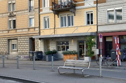Das Katzencafé an der Kehlhofstrasse 4 bei der Schmiede Wiedikon