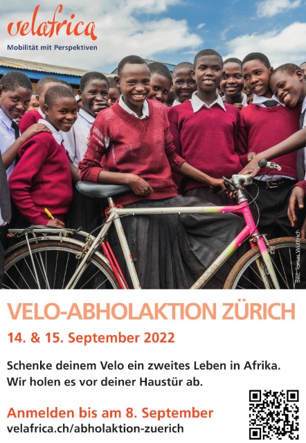 Velafrica Abholaktion vom 14./15. September 2022 in Wiedikon