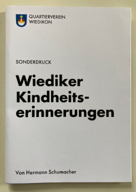 Sonderdruck des Quartiervereins, Zürich-Wiedikon im Dezember 2022