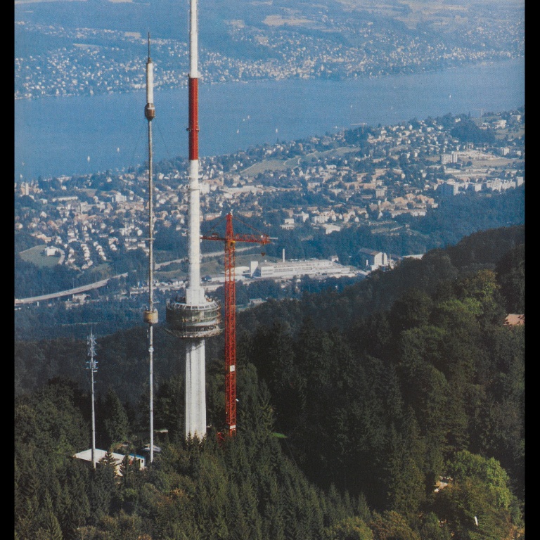 Der alte und der neue Turm, Foto von ca. 1989