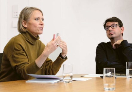 FGZ-Vorstandsmitglieder Katrin Büsser und Sascha Haltinner im Gespräch über Probleme und Herausforderungen
